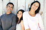 Well adjusted divorced family. Visual concept for a family law blog discussing raising children and co-parenting strategies.