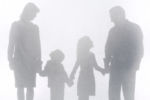 Silhouette of kids and parents with joint custody - Law Office of Shelly Ingram